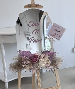 Grand opening mirror signboard-Iris