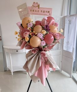 Opening Flower Stand-Pinkly Lucky